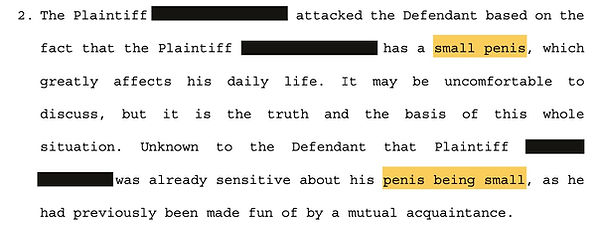 Inappropriate Conduct